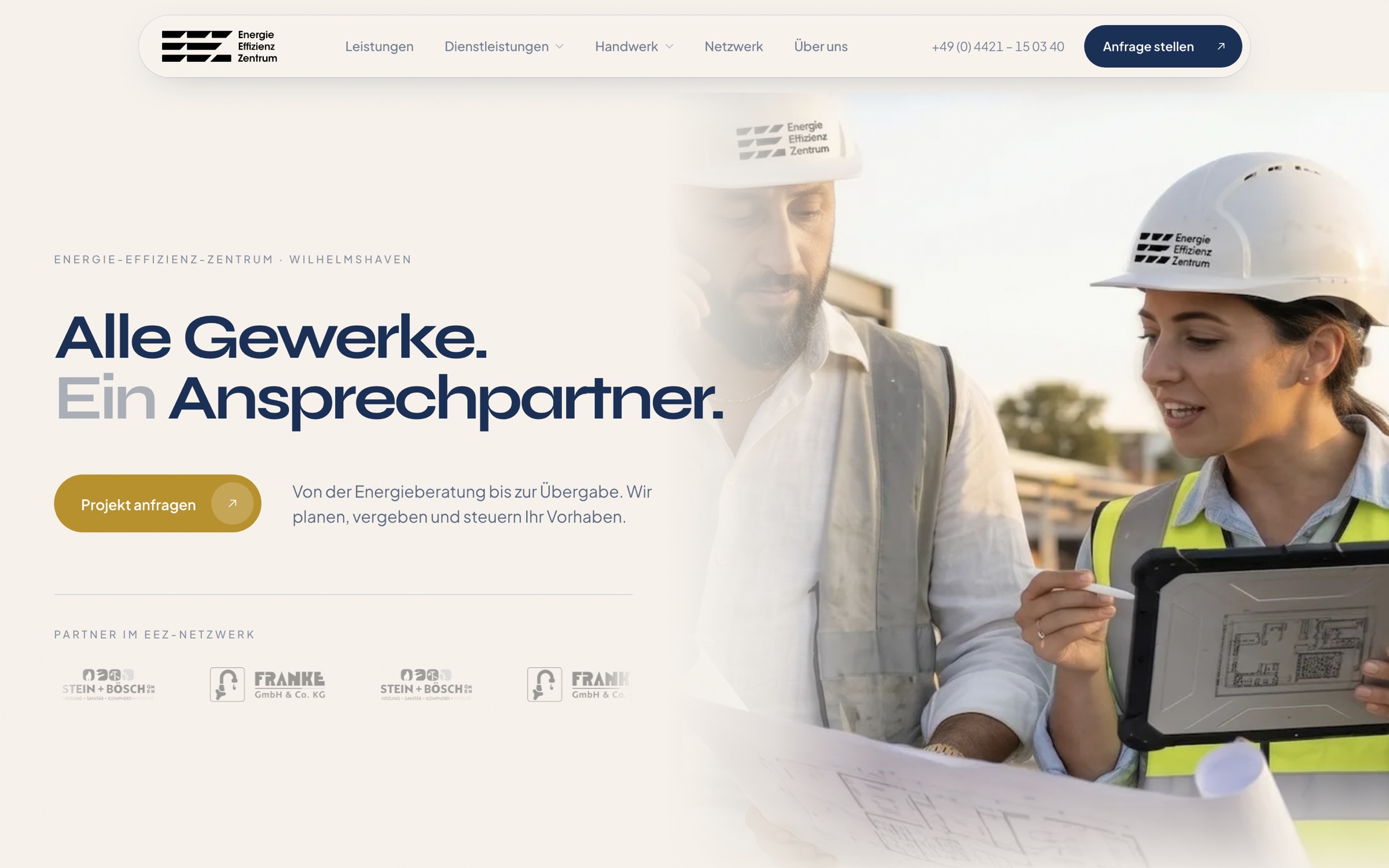 Website Energie Effizienz Zentrum